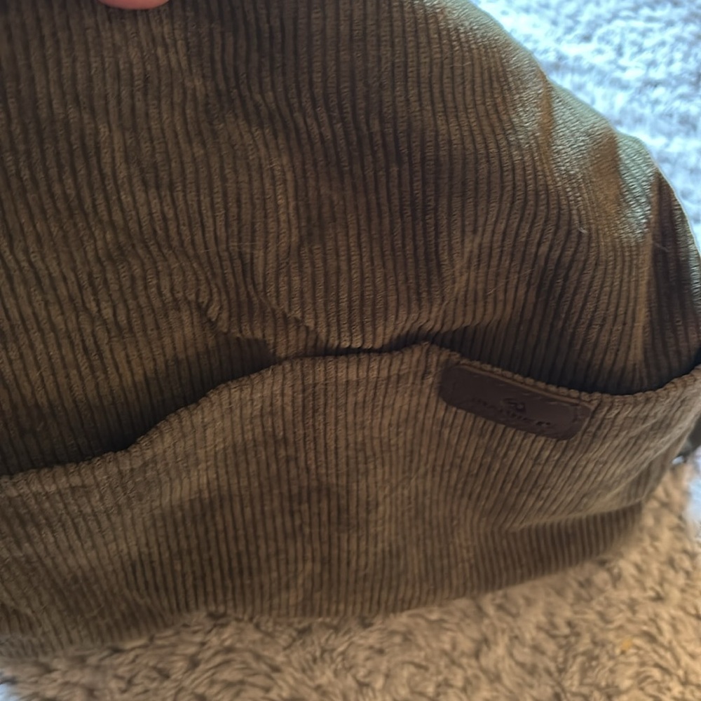 Medium sized olive green corduroy purse - Picture 6 of 8